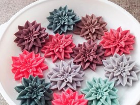 Molde silicona flor muerdago 